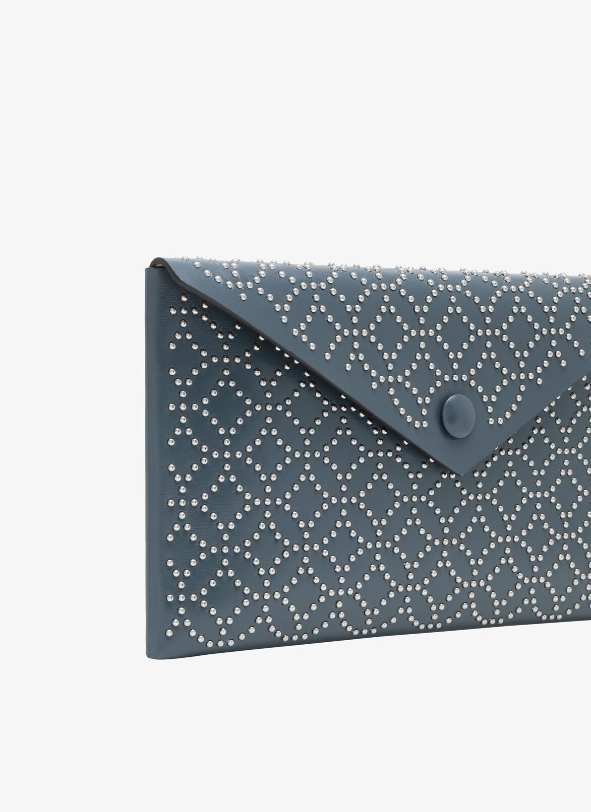 POCKET CUIR LUX CLOU ARABESQUE BLUE RUSSIAN ALAÏA RUSSIAN BLUE  POCKET CUIR LUX CLOU ARABESQUE BLUE RUSSIAN